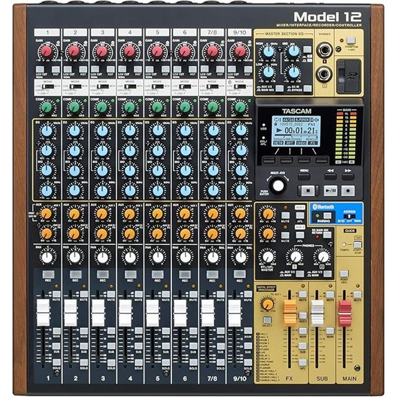 Tascam Model 12: All-in-One Digital Studio Mixer