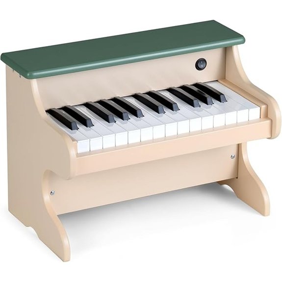 Costzon 25-Key Wooden Kids Piano Keyboard