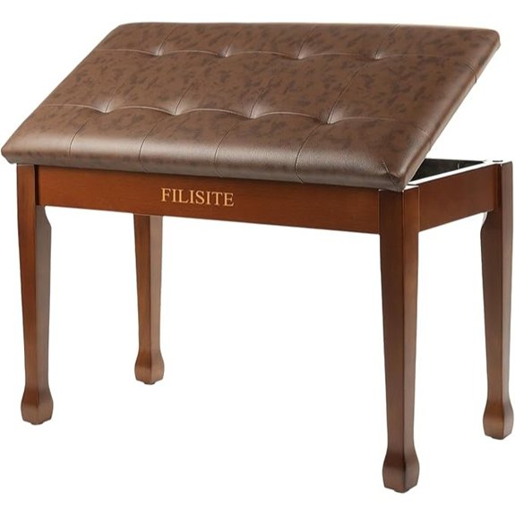 Duet Piano Bench with Storage (Wood)