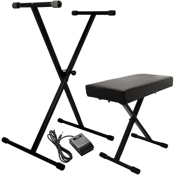 OnStage On-Stage KPK6520 Keyboard Stand/Bench Pack with KSP20 Sustain Pedal