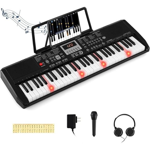 Costzon 61-Key Keyboard Piano with Accessories Set