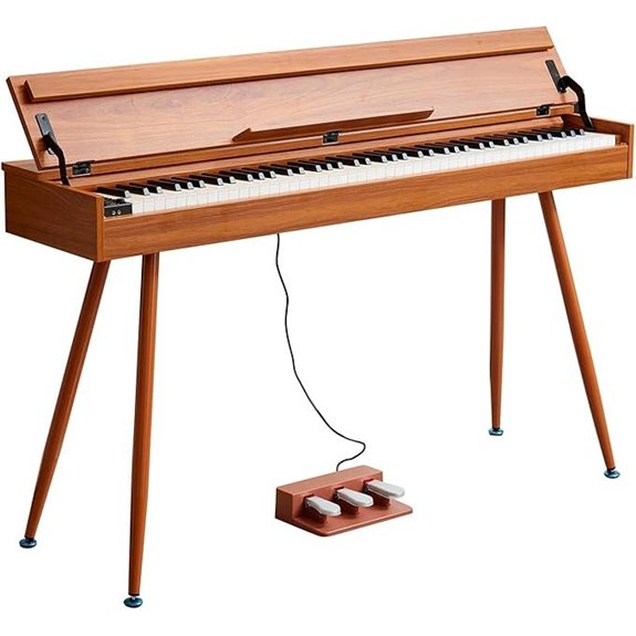 KUMENG 88-Key Weighted Digital Piano with Stand