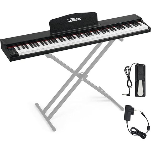 ZHRUNS 88-Key Weighted Digital Piano Keyboard