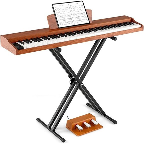 Costzon 88-Key Portable Digital Piano with Stand