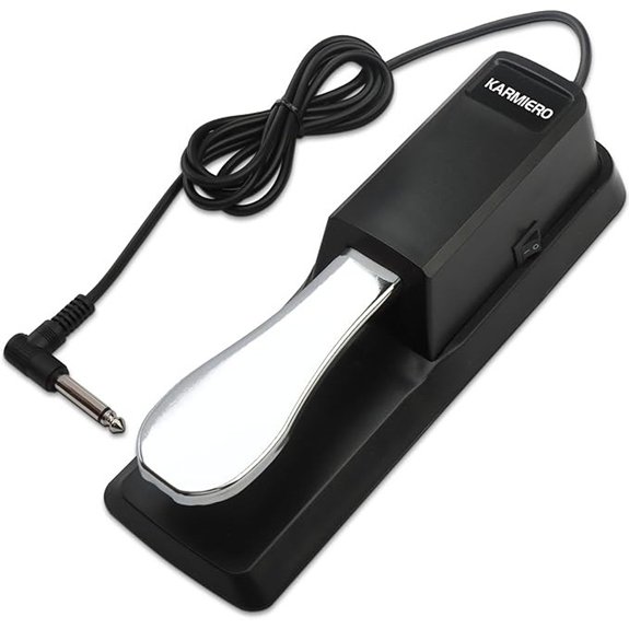 Sustain Pedal for Keyboard with Polarity Switch