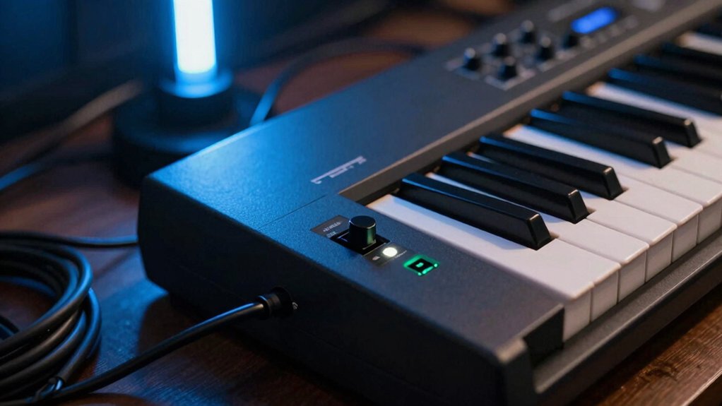 Output Level keyboard power and calibration