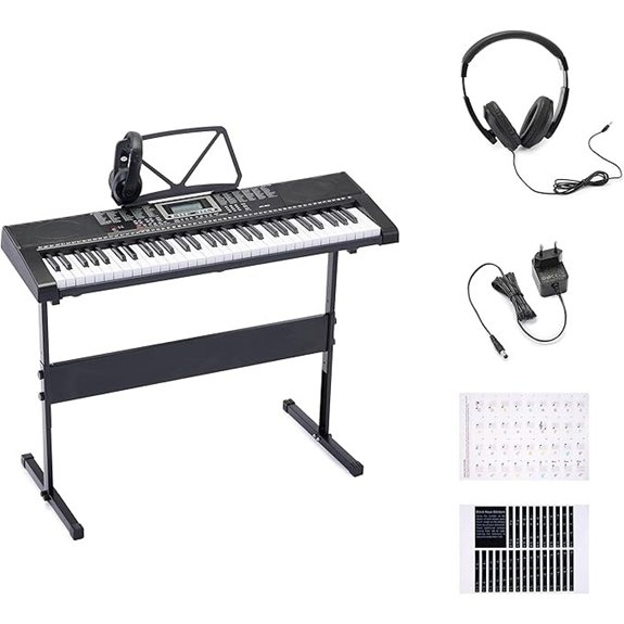 Amazon Basics 61-Key Keyboard Piano with Speakers