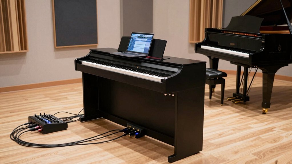 digital piano studio advantages