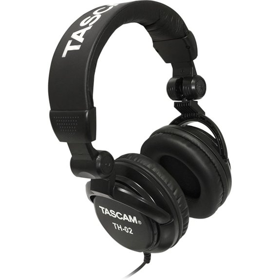 TASCAM TH-02 Studio Monitor Headphones (Wired)