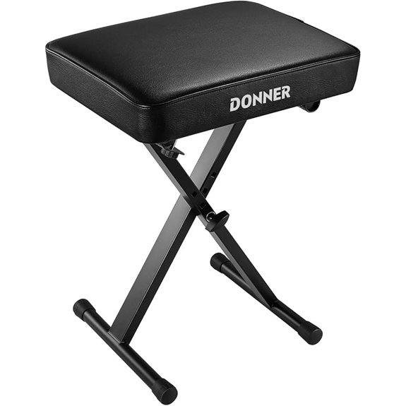 Donner Adjustable Keyboard Bench with Padded Seat