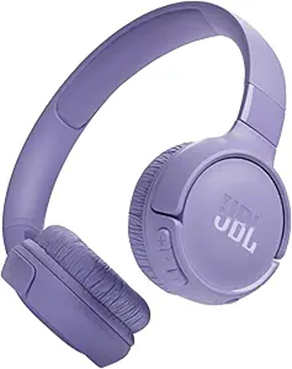 JBL Tune 520BT Wireless On-Ear Headphones (Purple)