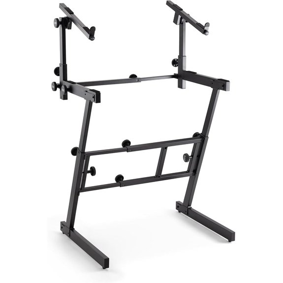 OnStage Folding Keyboard Stand with Second Tier