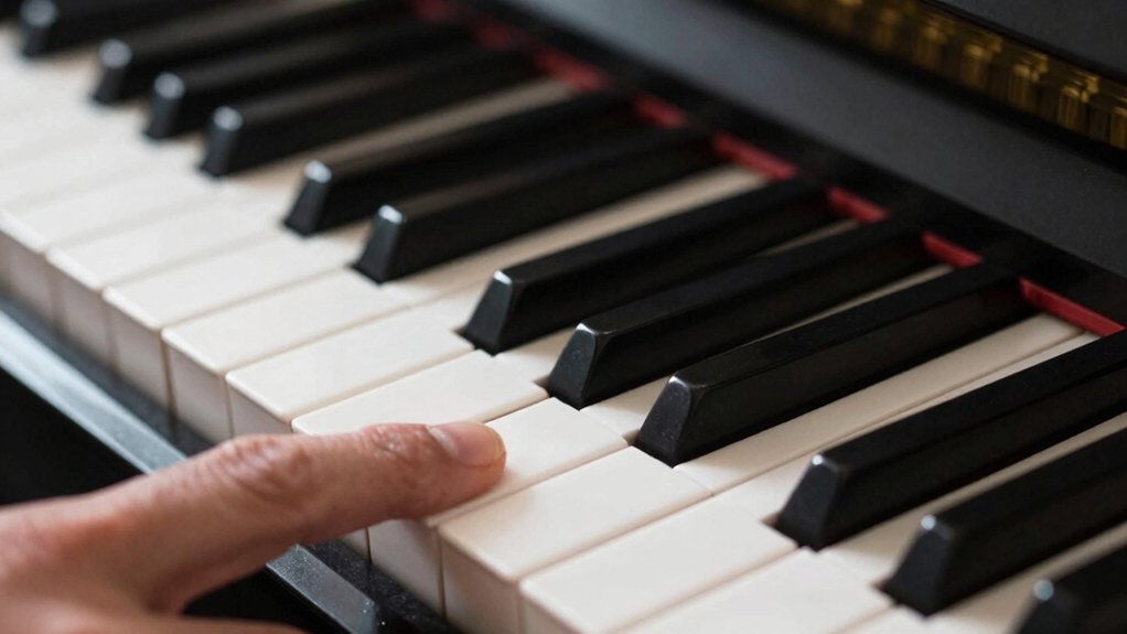 keyboard key weighting differences