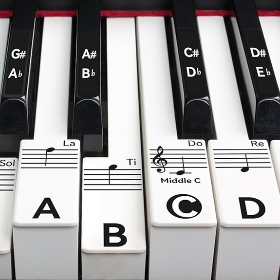 Runzoos Piano Keyboard Sticker Labels for Beginners