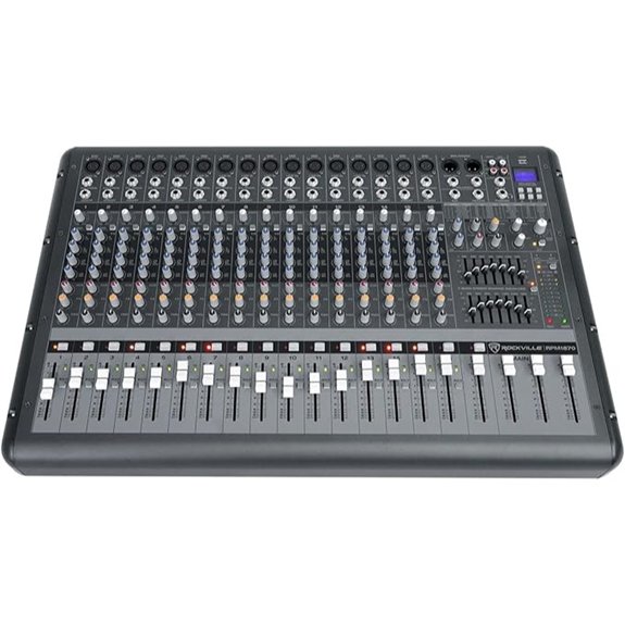 Rockville RPM1870 6000W Powered Mixer with USB/Bluetooth