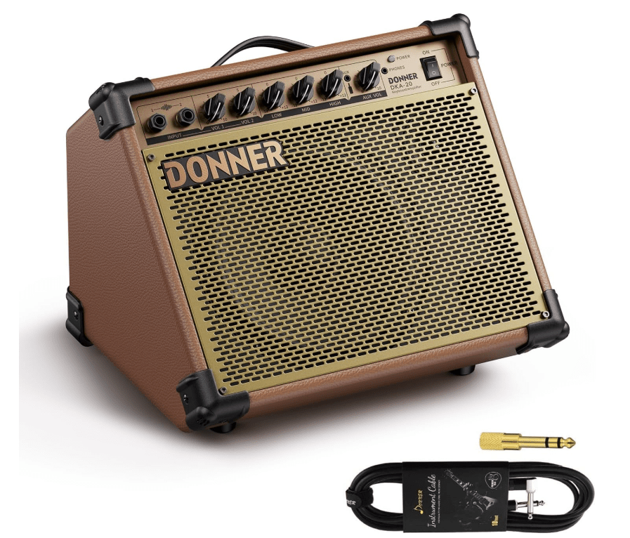 Donner DKA-20 Keyboard Amplifier Modern Brown