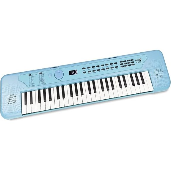 RockJam 49 Key USB Keyboard Piano with Lessons & Keynote Stickers