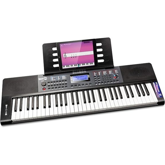 RockJam 61-Key Keyboard with Accessories and Lessons