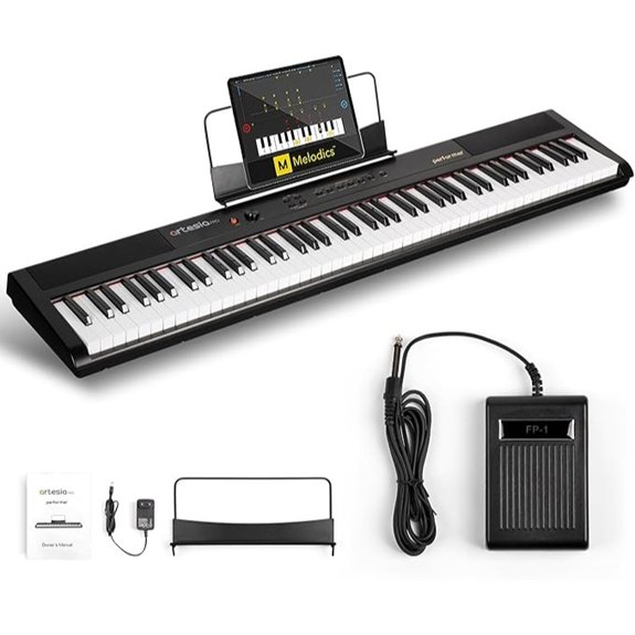 Artesia 88-Key Weighted Keyboard with Sustain Pedal