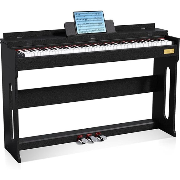 Sheirin 88-Key Digital Piano with Stand and Pedal