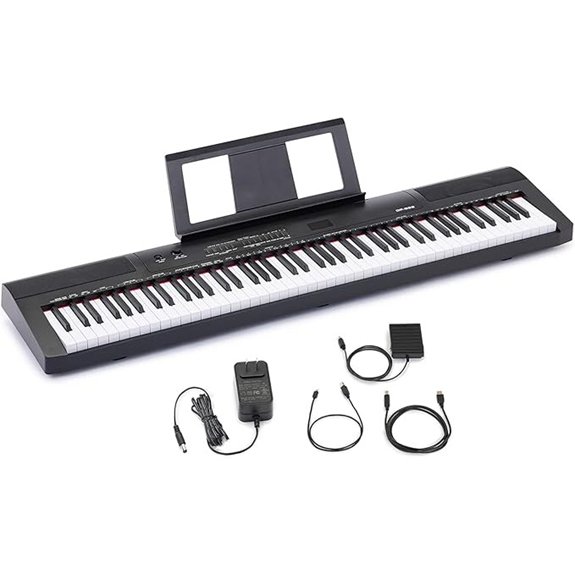 Amazon Basics Electric Keyboard 88-Keys with Speakers