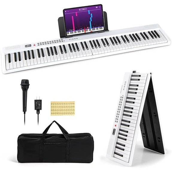 Costzon 88-Key Folding Piano Keyboard with Accessories