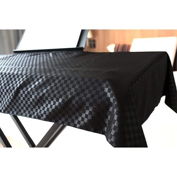 Clairevoire Piano KeyboardDust Cover 61-88 Keys Ebony Black M