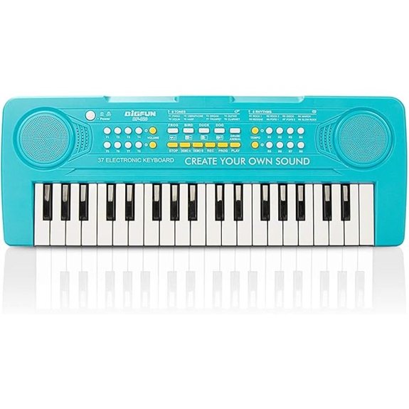 BIGFUN 37 Keys Keyboard Piano for Kids (Blue)