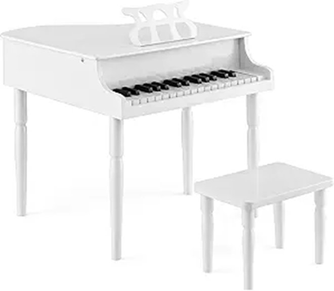 Costzon 30-Key Wooden Kids Piano with Stand & Bench