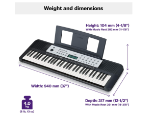 Yamaha YPT270 Dimensions