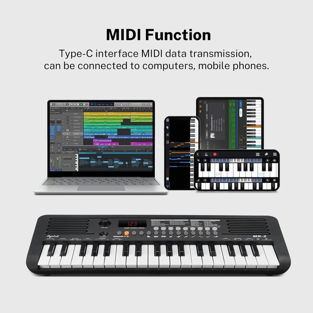 Pogolab 37 Mini Keys Keyboard Midi Function