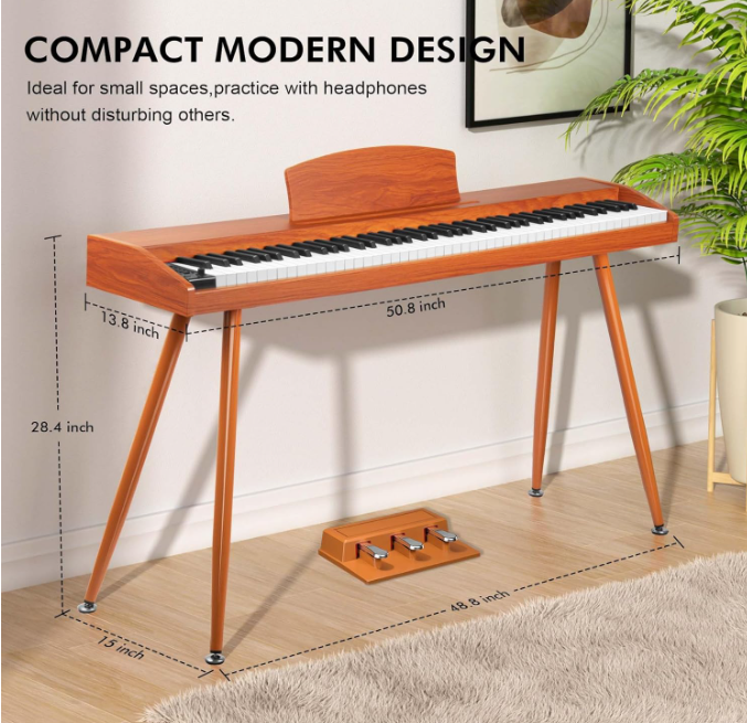 UISCOM Digital Piano Dimensions