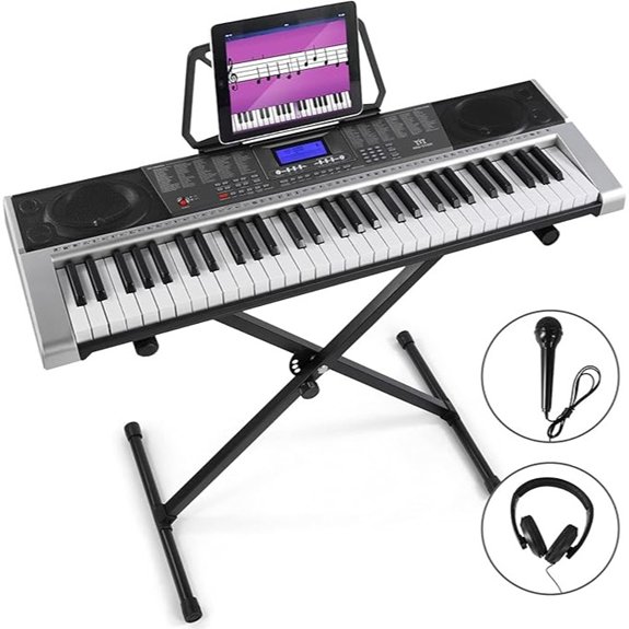 MUSTAR 61-Key Electric Keyboard with Stand Package