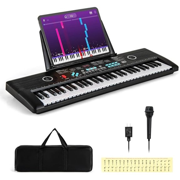 Costzon 61-Key Keyboard Piano with Accessories Set