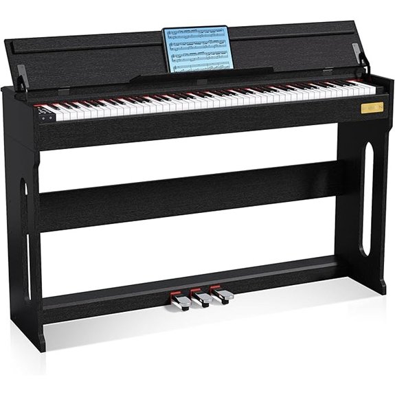 Sheirin 88-Key Digital Piano with Stand and Pedal