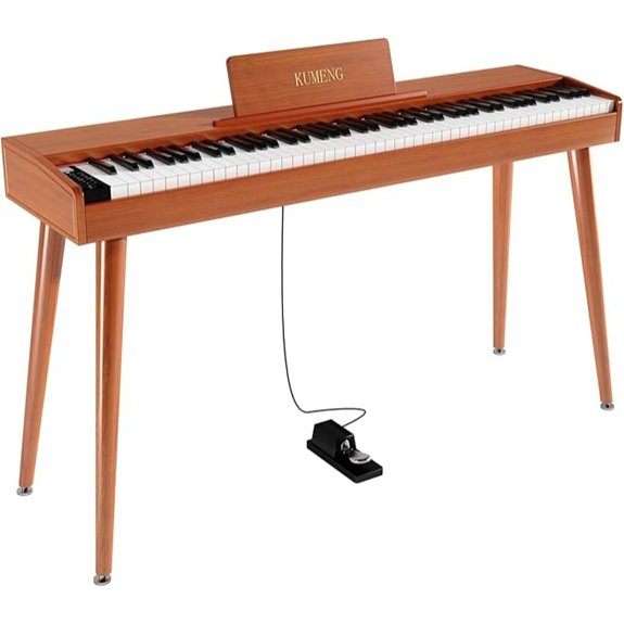 KUMENG 88-Key Semi-Weighted Digital Piano with Stand