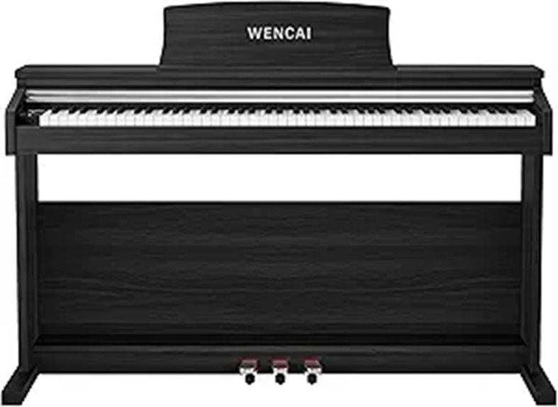 WENCAI 88-Key Digital Piano with Hammer Action Keyboard