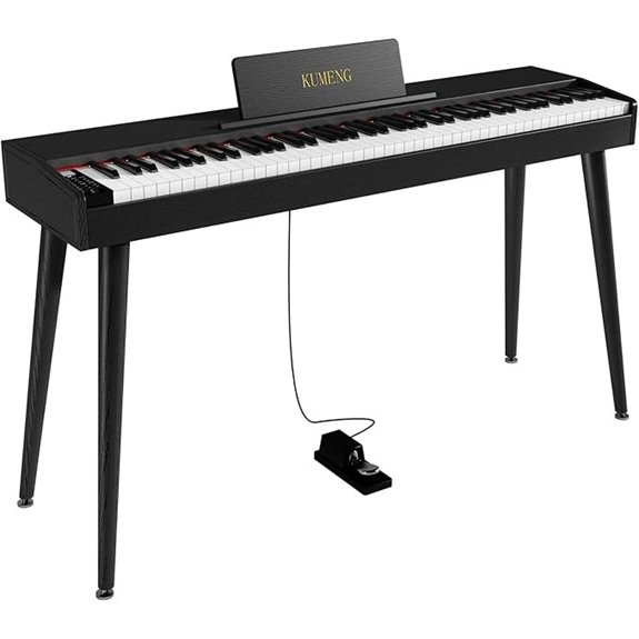 KUMENG 88-Key Semi-Weighted Digital Piano Keyboard