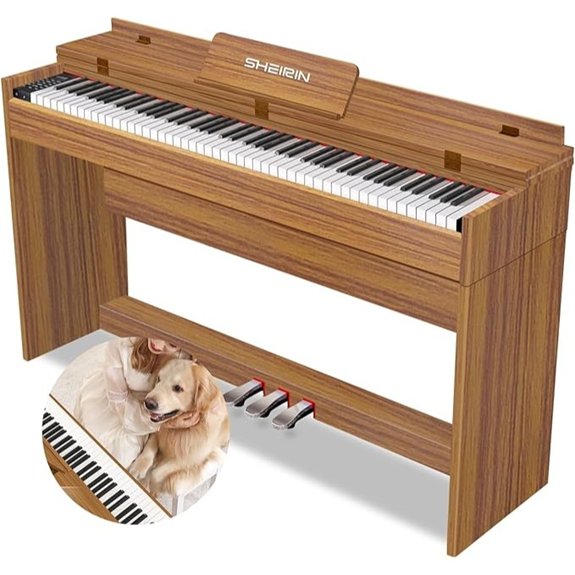 SHEIRIN 88-Key Digital Piano with Weighted Keyboard