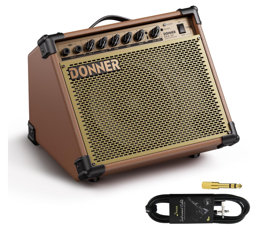 Donner DKA-20 Keyboard Amplifier Modern Brown