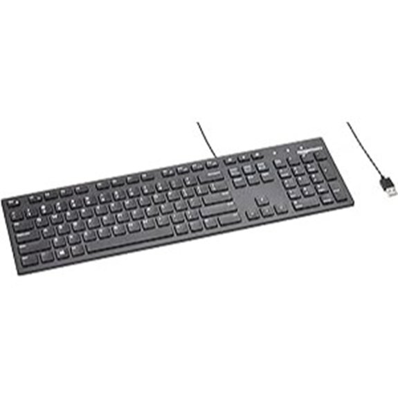 Amazon Basics Wired QWERTY Keyboard Full-Sized Black