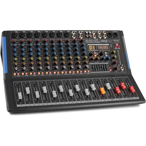 PYLE 12-Channel Bluetooth Studio Mixer (PMXU128BT)