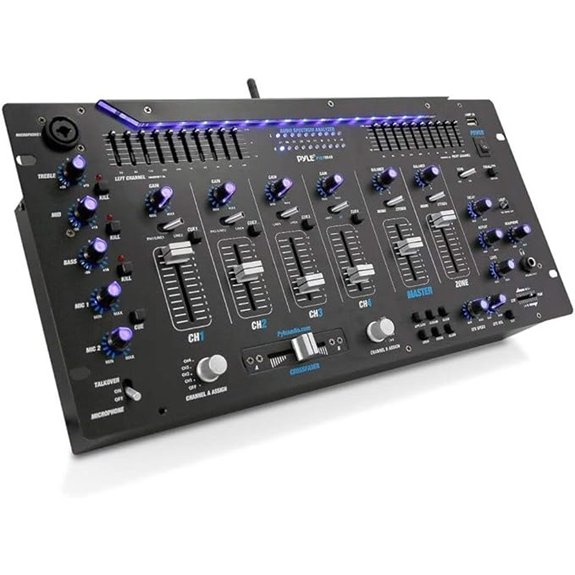 Pyle 6-Channel Mixer DJ Controller with Bluetooth