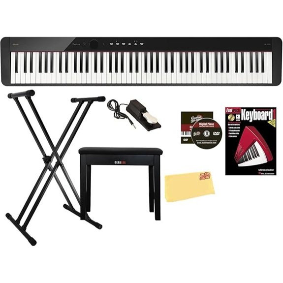 Casio PX-S1100 Privia Digital Piano Bundle with Stand