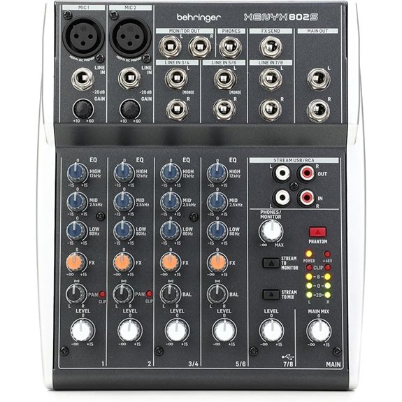 Behringer XENYX 802S Premium Analog Mixer with USB