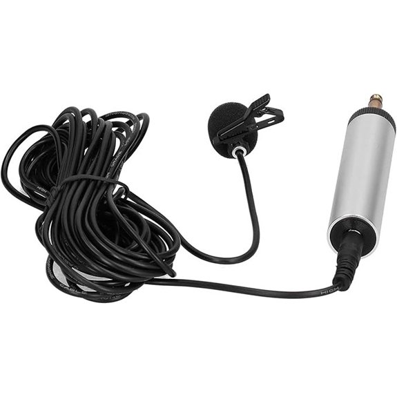 Condenser Instrument Clip-On Lavalier Microphone for Studio Recording