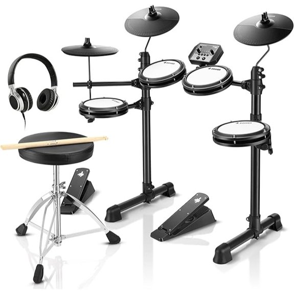 Donner DED-80 Electronic Drum Set with Mesh Pads