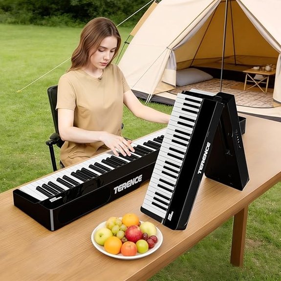 Terence V70 88-Key Foldable Digital Piano with Bluetooth
