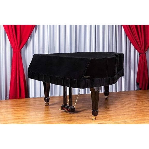Clairevoire Grand Velvet Piano Cover for Yamaha GB1