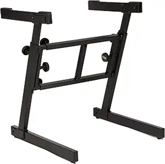 OnStage On-Stage KS7350 Pro Heavy-Duty Folding-Z Keyboard Stand Black